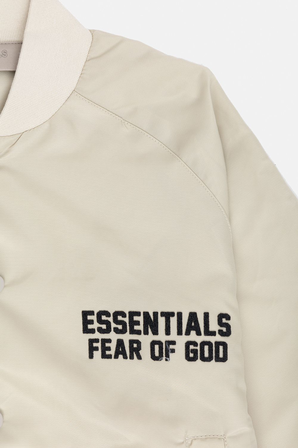 Cream Bomber jacket Fear Of God Essentials Kids - Vitkac Canada